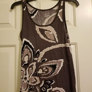 Black, Gray and white tank top